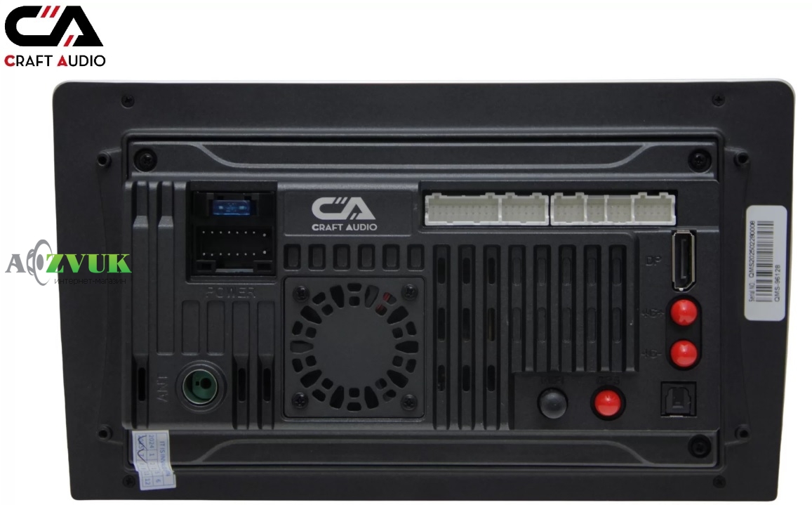 Мультимедиа ресивер CraftAudо QMS-98128 Android 13 QLED 8+128Gb 9