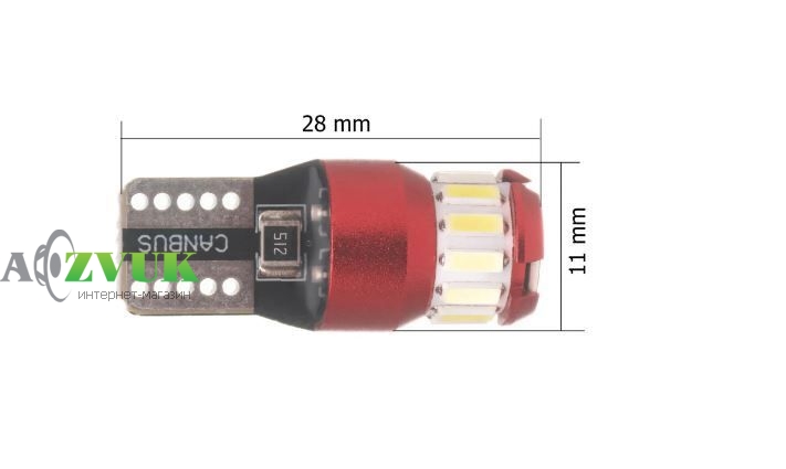 Светодиодные лампы (led) Prime-X T10-KS с обманкой