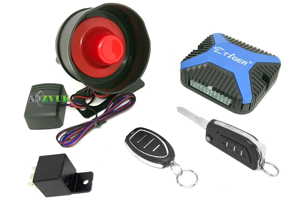 Автосигнализация Tiger Simple PLUS с сиреной
