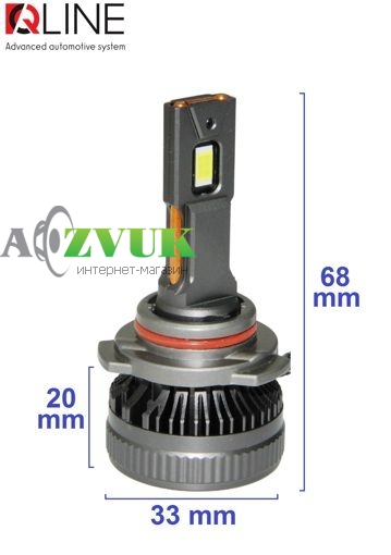 Светодиодные лампы (led) QLine DualVision 65W HB4 6000K