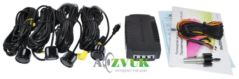 Парктроник Multitronics PU-4TC Black