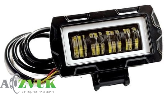 Фары дневного света Starlight HP-GZD-307-01 ближний свет (белый+желтый) + DRL 12/24V