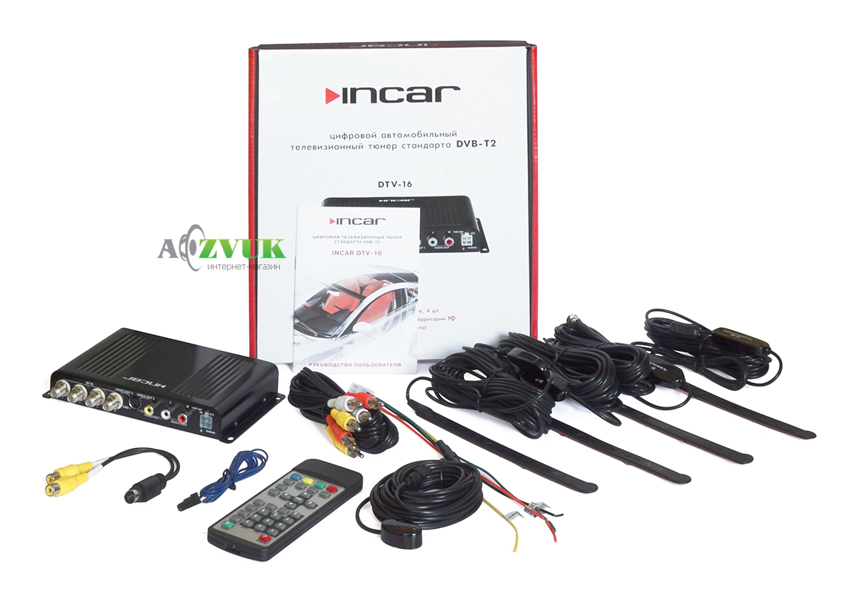 Автомобільний ТВ тюнер Incar DTV-16 Цифровий ТВ-тюнер універсальний