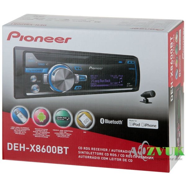 Автомагнитола Pioneer DEH-X8600BT
