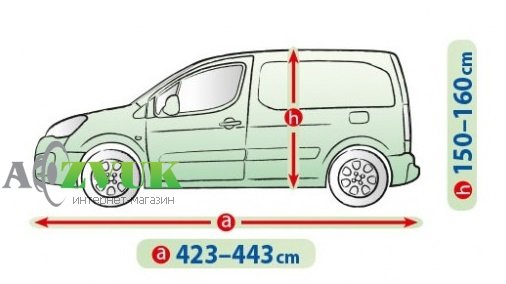 Автомобильный тент Kegel-Blazusiak Mobile Garage L LAV 5-4136-248-3020 (423-443см)