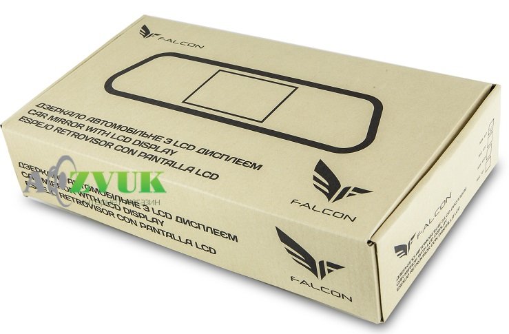  Зеркало заднего вида с монитором Falcon MIR-402S-M7 Hyundai, Kia, Jac, Geely