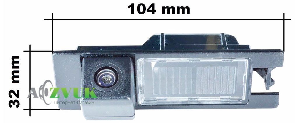 Штатная камера Prime-X CA-1340 (Fiat Doblo (2001-2009), Nuovo Doblo (2009-н.в.), 500L (2012-н.в.), Alfa Romeo Giulietta (2010-н.в.), 159 (2005-2010)