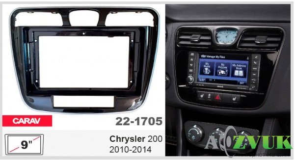 Рамка переходная Carav 22-1705 Chrysler 200