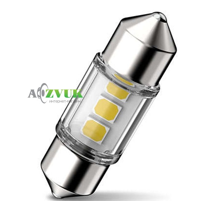 Светодиодные лампы (led) Philips LED White Ultinon Pro6000 12В C5W 11860WU60X1