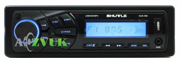 Автомагнитола Shuttle SUD-365 Black/Blue