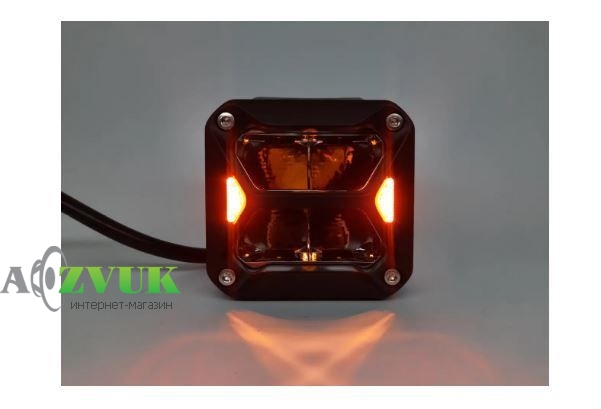 Фары дневного света StarLight SL-W0320S квадратная, дальний свет WHITE + DRL 20W 1800Lm 5700K 12/24V