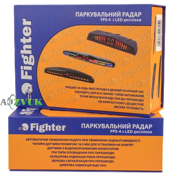 Парктроник Fighter FPS-4D White