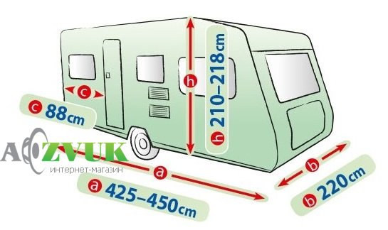 Автомобильный тент Kegel-Blazusiak Mobile Garage ER 450 caravan 5-4049-241-3020 (425-450 см)