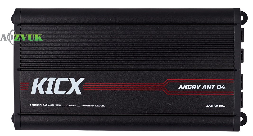 Автомобільний підсилювач звуку Kicx Angry Ant D4