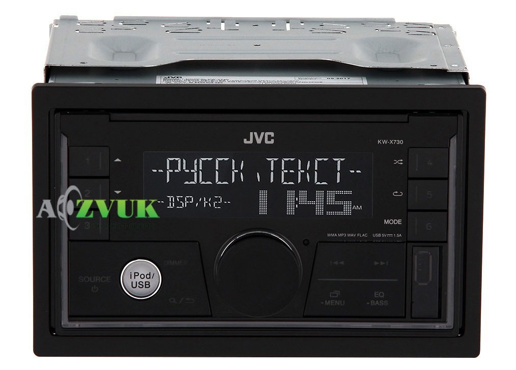 Автомагнитола 2-DIN JVC KW-X730