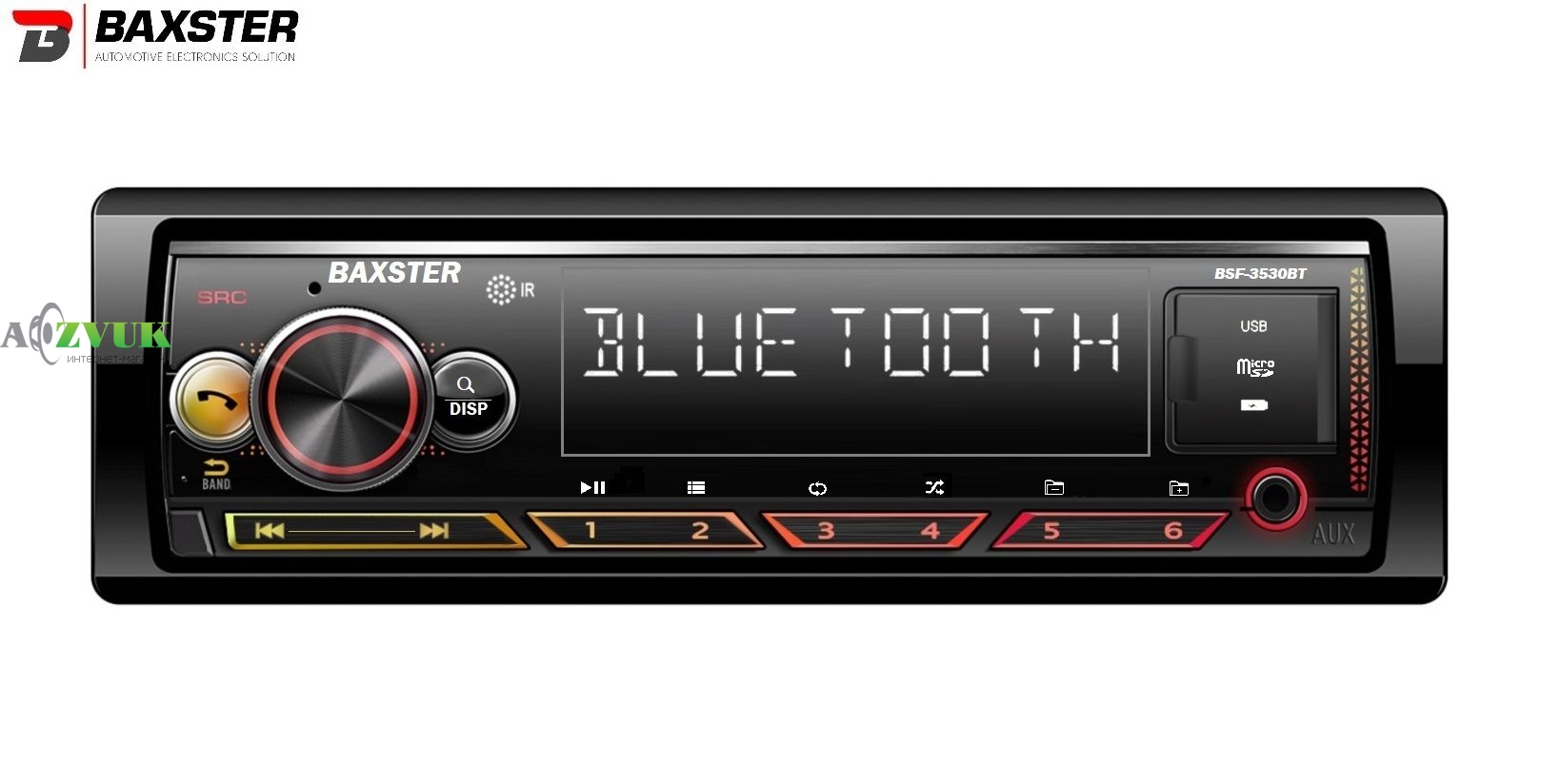 Автомагнитола Baxster BSF-3530BT Multicolor7/BT