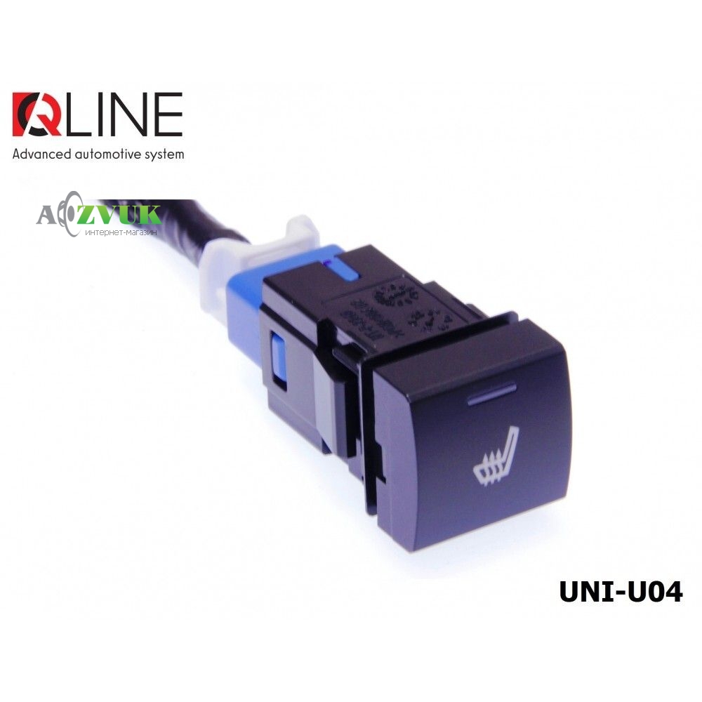  Кнопка подогрева сидений QLine Fiber UNI-U04