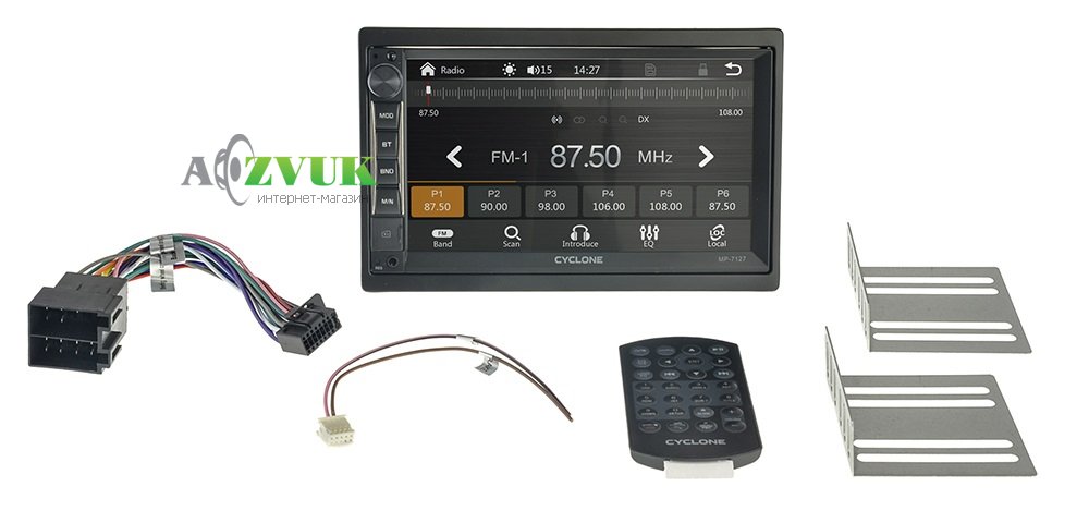 Мультимедиа ресивер CYCLON DECKER DV-712W CarPlay, Android Auto