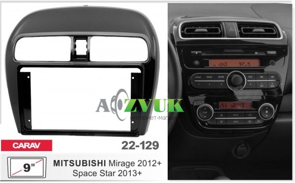 Рамка перехідна Carav 22-129 Mitsubishi Space Star
