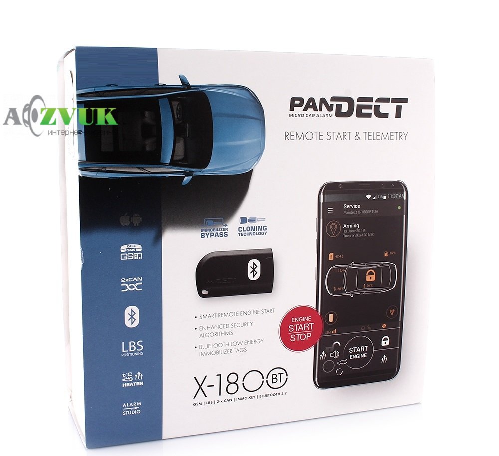 Автосигнализация Pandect X-1800BTUA (комплектация L)