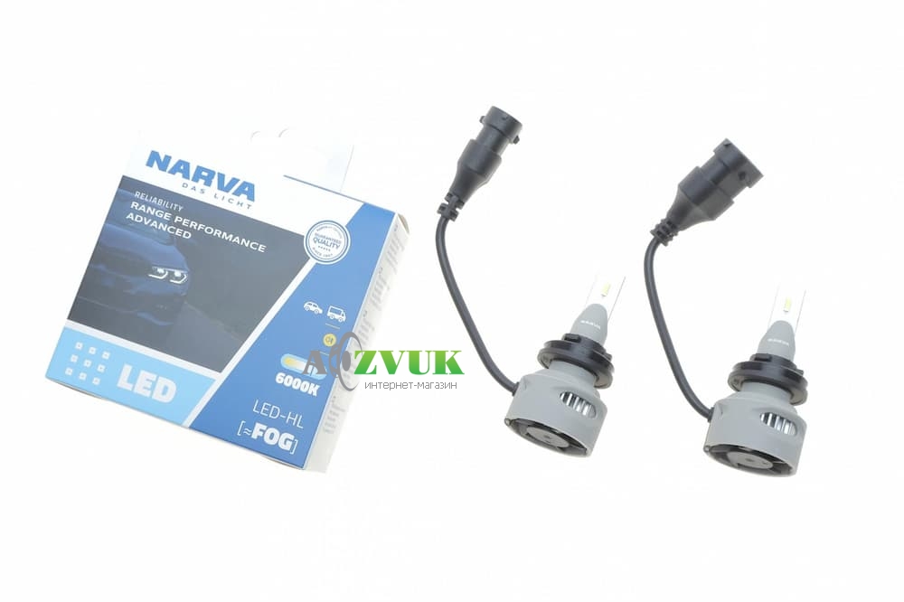 Светодиодные лампы (led) Narva H8/H11/H16 12/24V Range Performance Advanced 19W 6000K 182188100