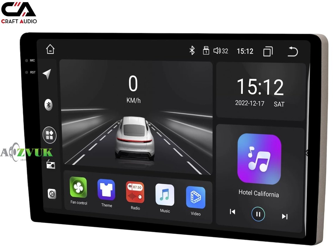 Мультимедиа ресивер CraftAudio MIDDLE 9 2K 6/128 Android 13 К360 (с круговым обзором)