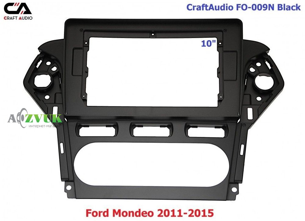 Рамка переходная CraftAudio FO-009N Black Ford Mondeo 2011-2015 10