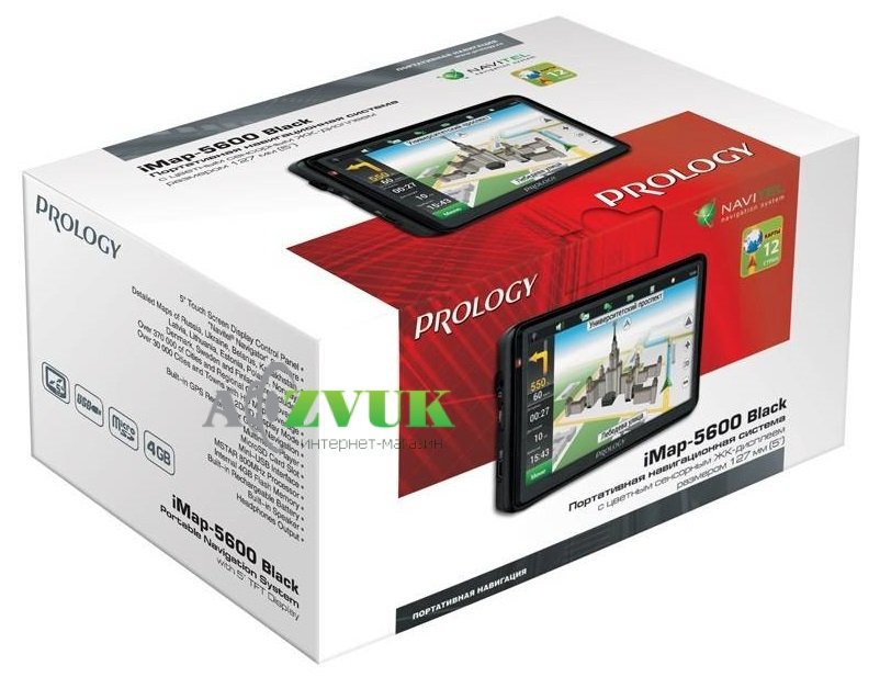 GPS навигатор Prology iMAP-5600 Black (Навител Содружество)