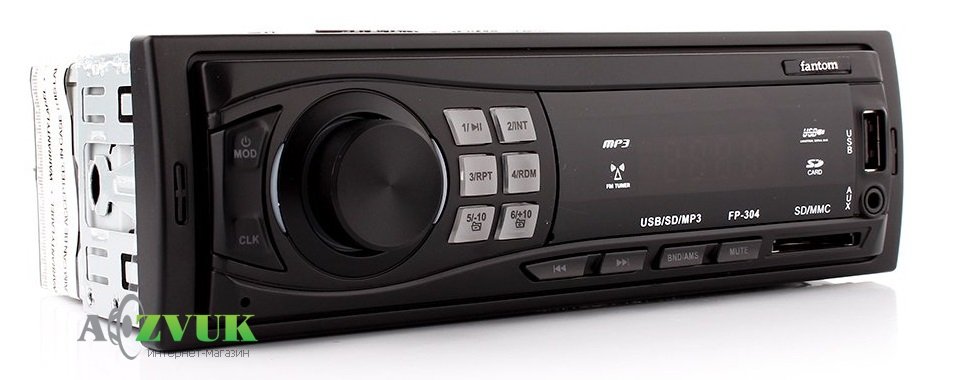Автомагнитола Fantom FP-304 Black/Blue