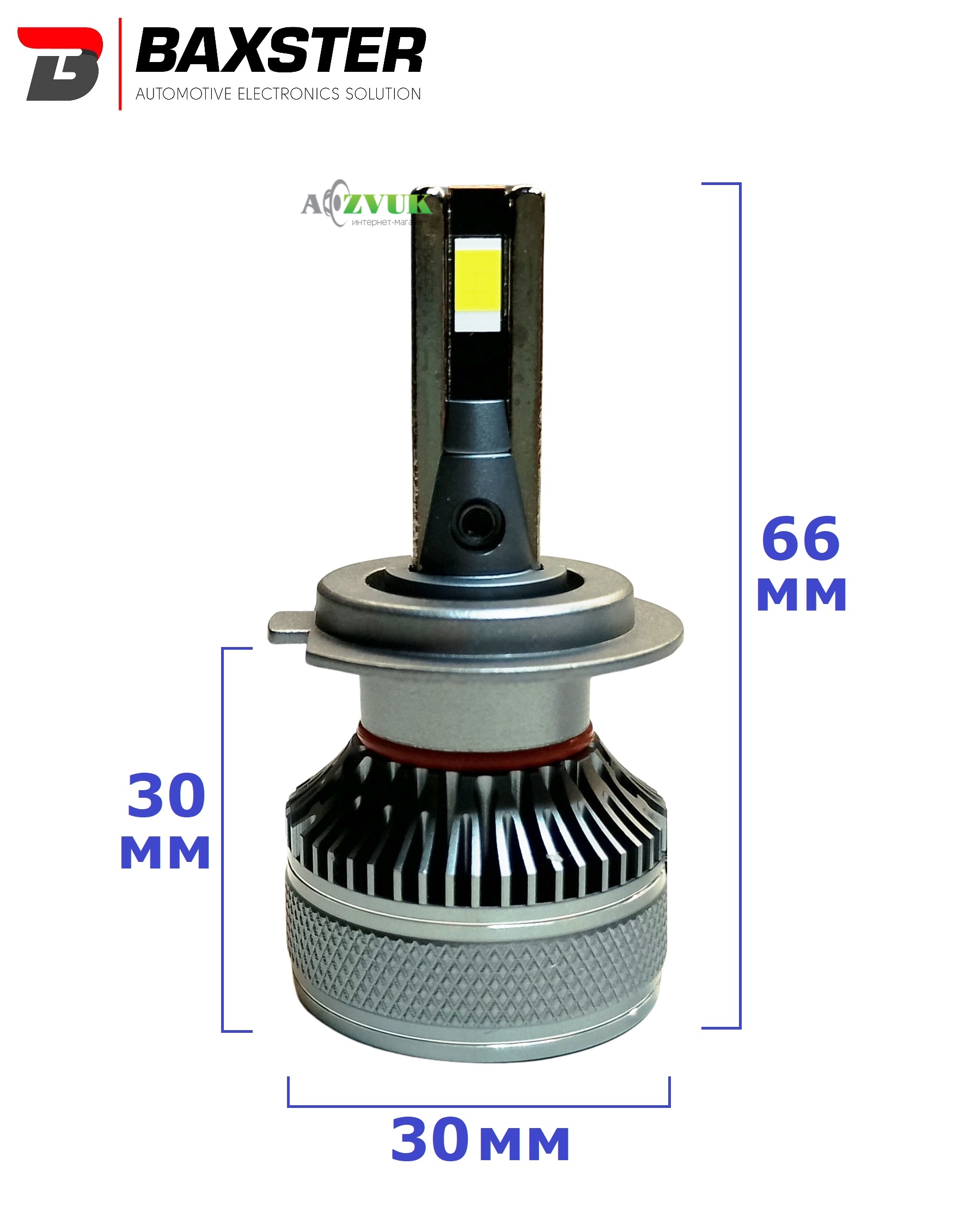 Светодиодные лампы (led) Baxster PL (Power Light) H7 12V 6000K