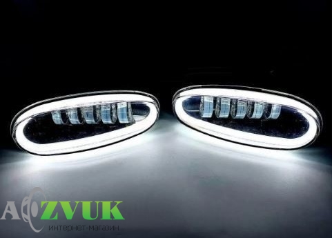 Фары дневного света Allight 00-00020636 Daewoo Lanos, Sens на 5 линз 50W + DRL
