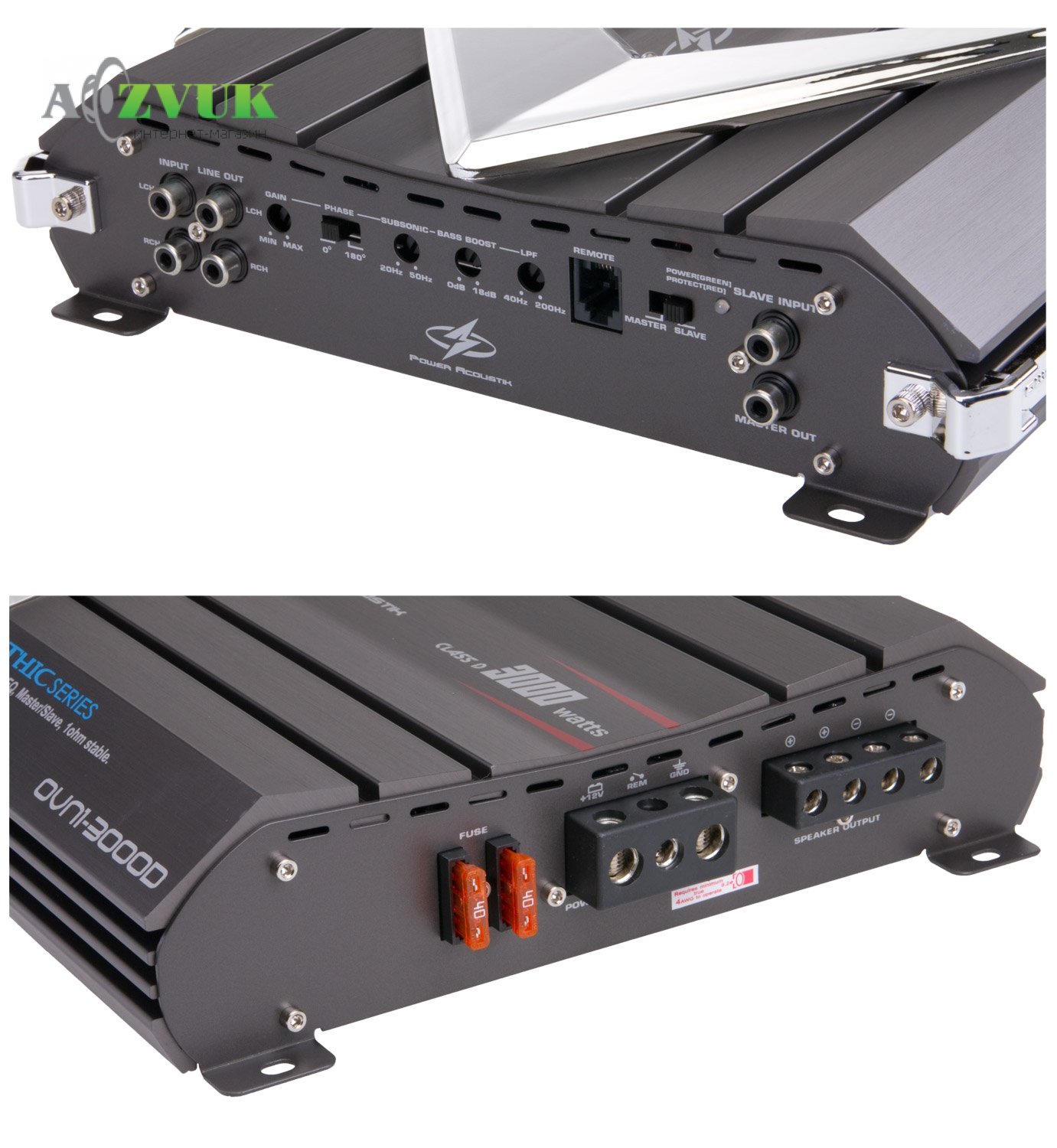 Автомобильный усилитель звука Power Acoustik OVN1-3000D