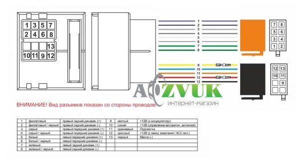  Переходник ISO ACV 1120-02 Ford