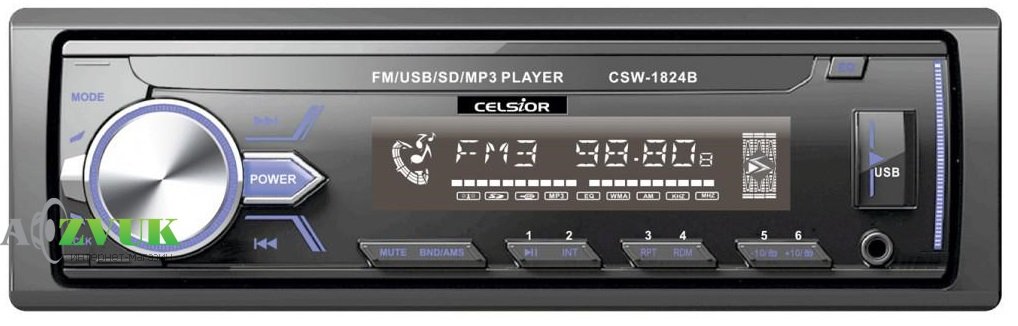 Автомагнитола Celsior CSW-1824B