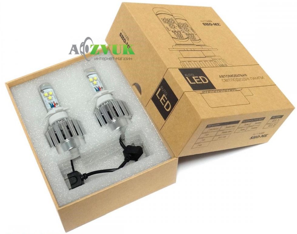 Светодиодные лампы (led) Sho-Me G1.2 HB4 (9006) Светодиодные лампы (led) Sho-Me G1.2 HB4 (9006)