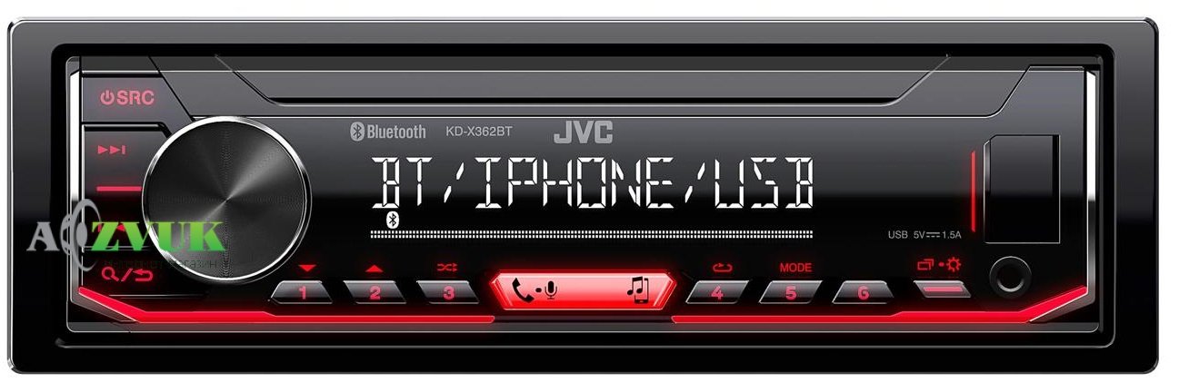 Автомагнитола JVC KD-X362BT