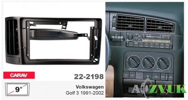 Рамка переходная Carav 22-2198 Volkswagen Golf