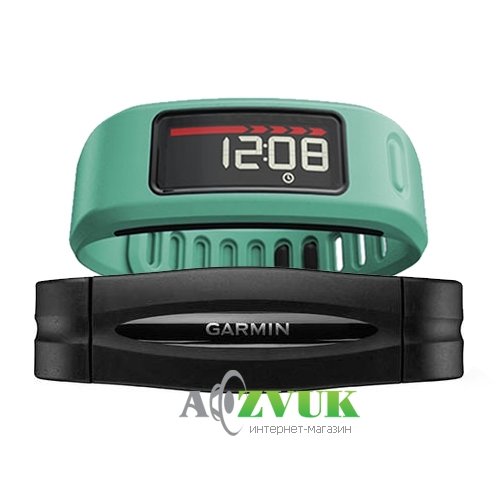 Спортивный GPS навигатор Garmin vivofit Teal HRM Bundle