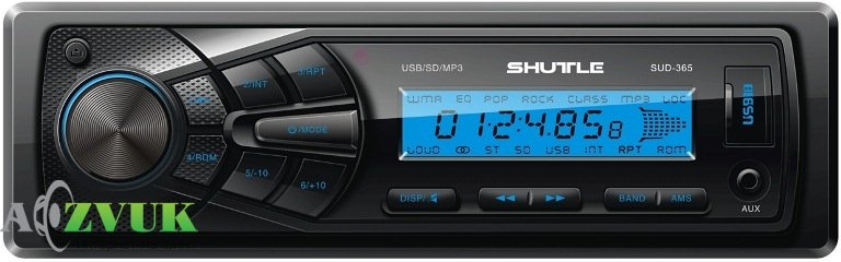 Автомагнитола Shuttle SUD-365 Black/Blue