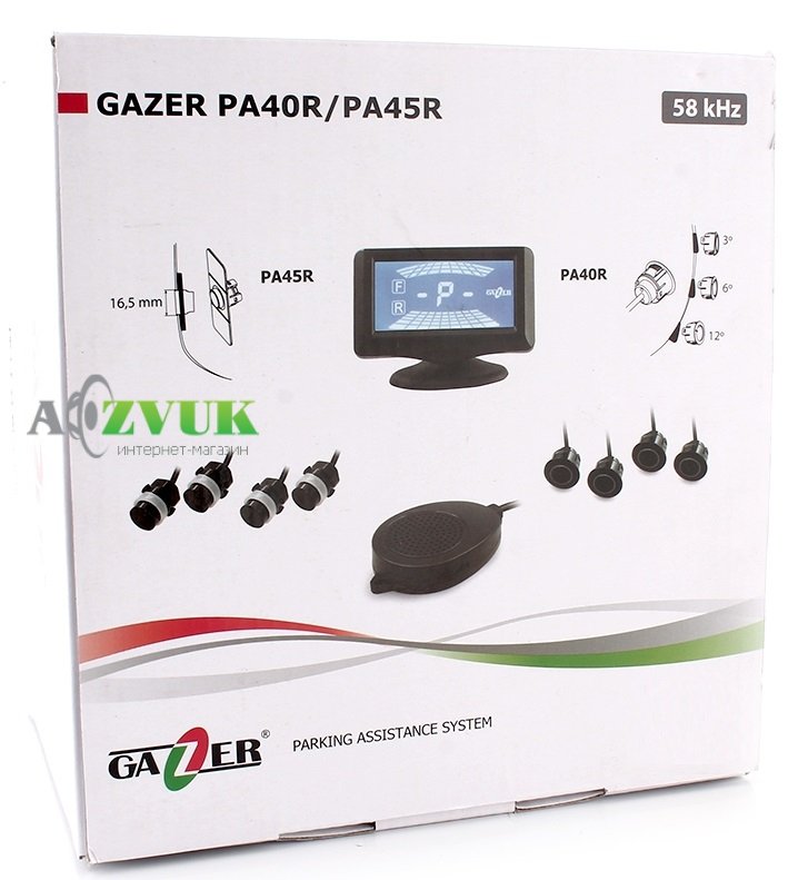 Парктроник Gazer PA40R Черный