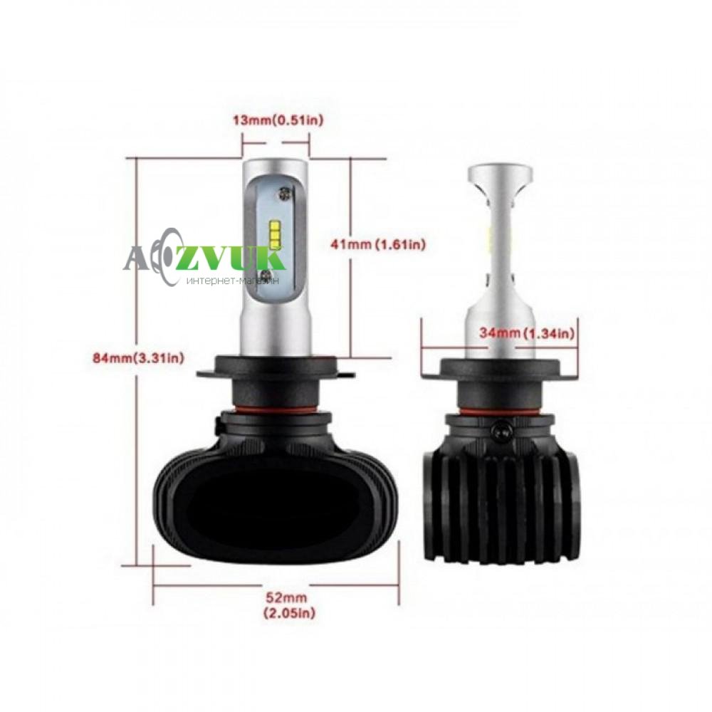 Светодиодные лампы (led) SVS S1 HB3 (9005) 5000K 4000Lm