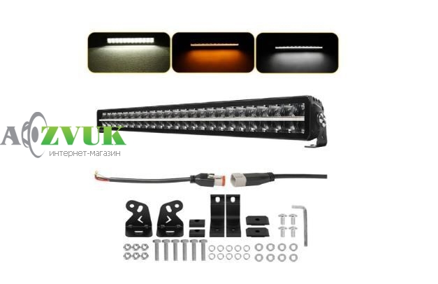 Фары дневного света Starlight SL-3342 дальний свет WHITE+DRL 180W 20000Lm 12/24V (107см)