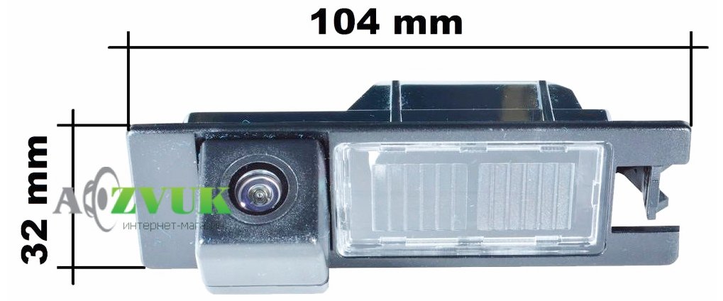 Штатная камера Prime-X CA-1340 (Fiat Doblo (2001-2009), Nuovo Doblo (2009-н.в.), 500L (2012-н.в.), Alfa Romeo Giulietta (2010-н.в.), 159 (2005-2010)