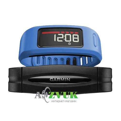 Спортивный GPS навигатор Garmin vivofit Blue HRM Bundle