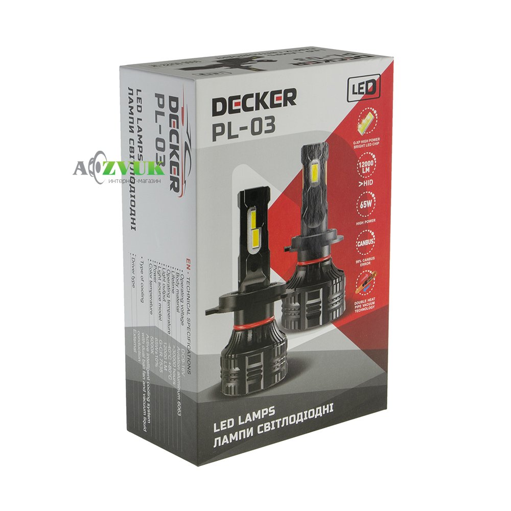 Светодиодные лампы (led) CYCLON DECKER LED PL-03 5K H13 H/L