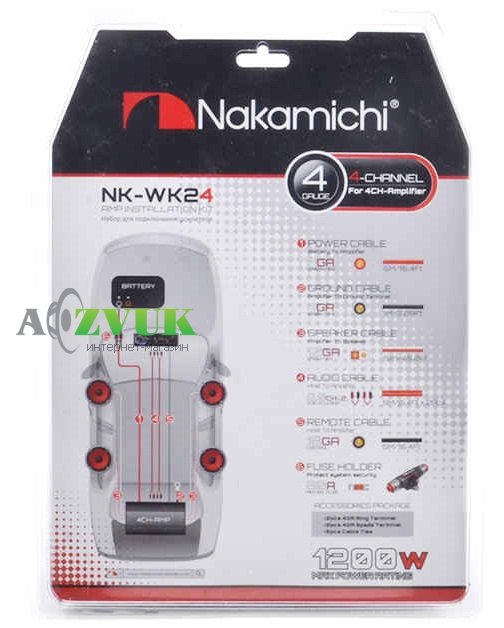  Набор для подключения усилителя Nakamichi NK-WK24
