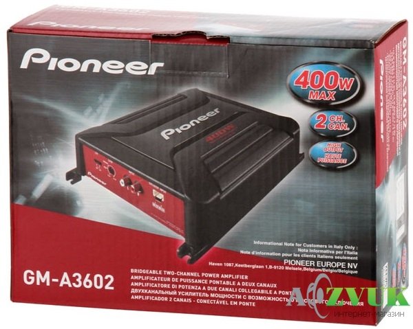 Автомобільний підсилювач звуку Pioneer GM-A3602