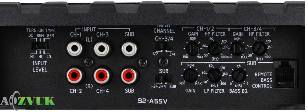 Автомобільний підсилювач звуку Alpine S2-A55V