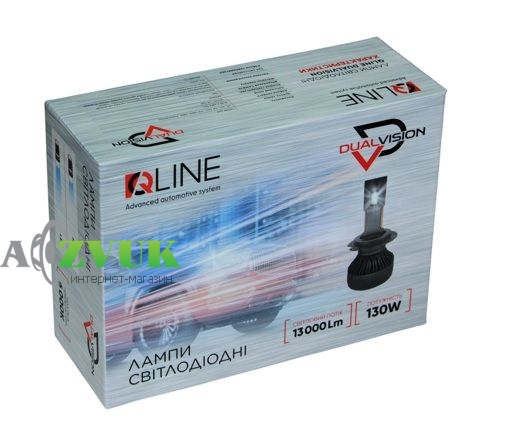 Светодиодные лампы (led) QLine DualVision 65W HB4 6000K
