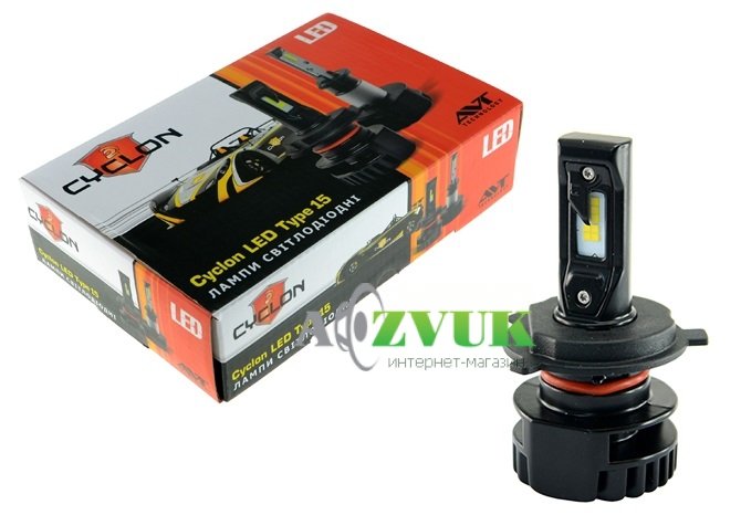 Светодиодные лампы (led) CYCLON LED H4 HI/LOW 5000K 4000LM CSP TYPE 15